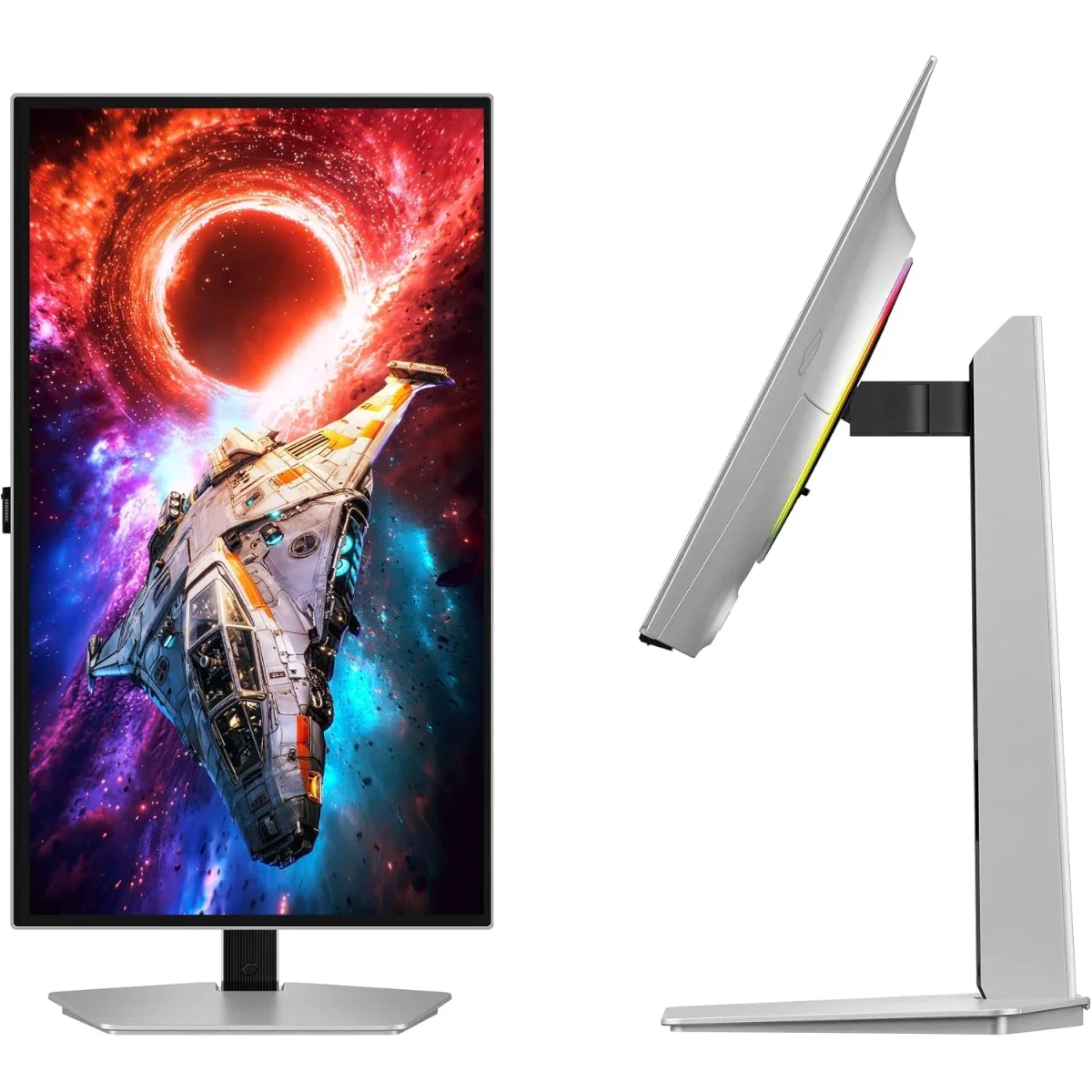 Samsung S27HG802SM Odyssey OLED G8 27-Inch 4K QD-OLED 240Hz Gaming Monitor - Silver - Image 4