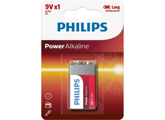 بطارية Philips Power قلوية 9 فولت - عبوة واحدة - Image 2
