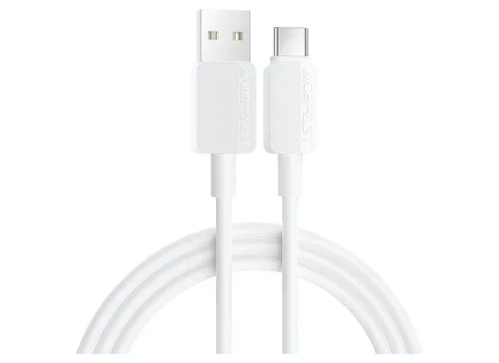 ACEFAST C26-04 18W USB-A to USB-C PVC Charging and Data Cable – White - Image 6