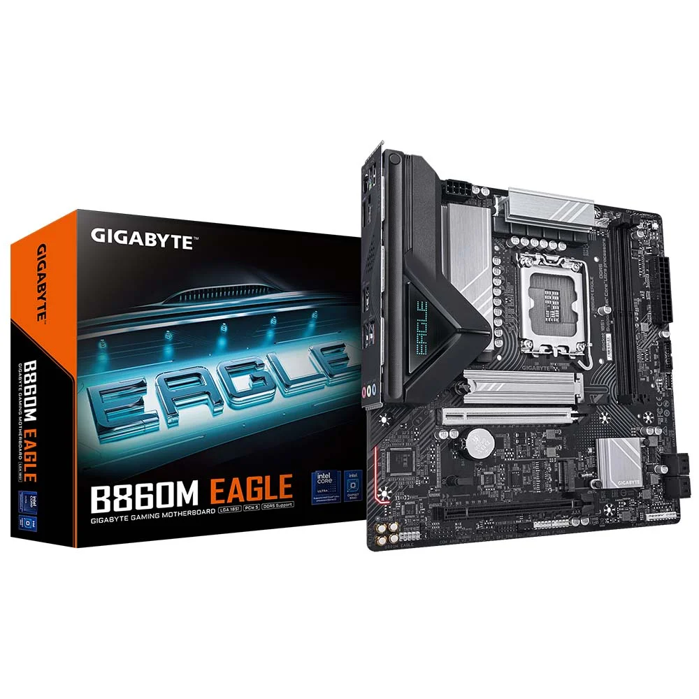 لوحة أم GIGABYTE B860M EAGLE لمعالجات Intel Core Ultra بمقبس LGA 1851