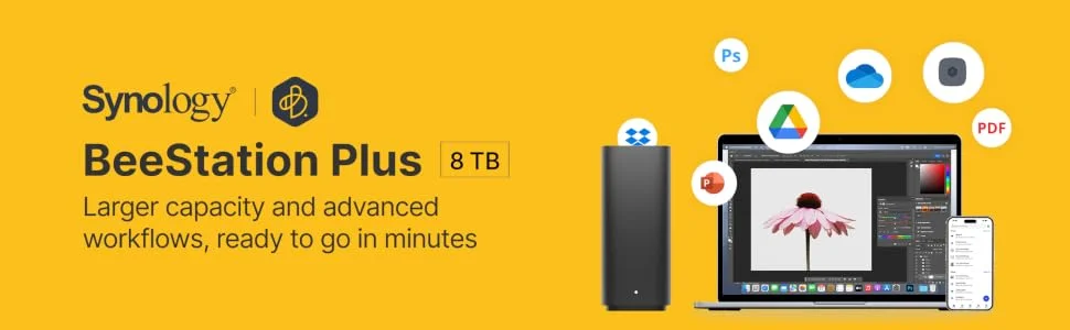 Synology BeeStation 8TB Personal Cloud NAS Storage Server USB-C - Thumbnail 10