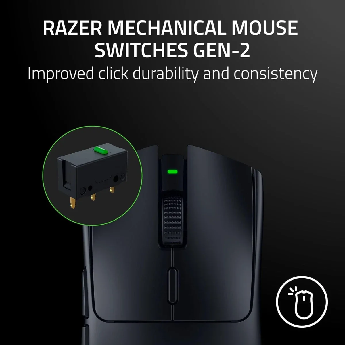 Razer Viper V3 HyperSpeed Wireless Esports Mouse, 82g, 30K DPI - Thumbnail 6