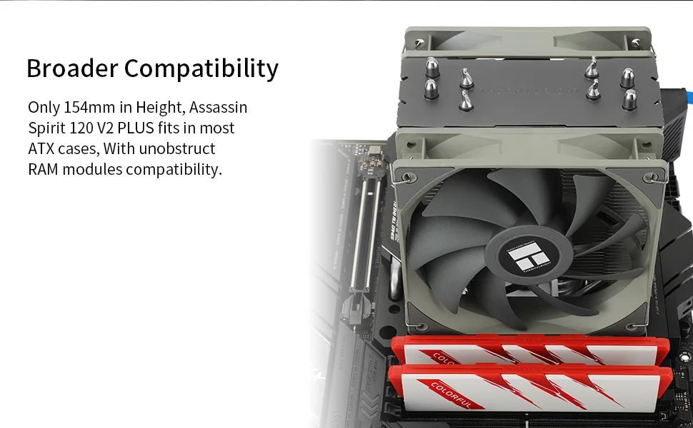 Thermalright Assassin Spirit 120 V2 Plus CPU Air Cooler - Thumbnail 8