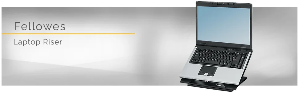 Fellowes 8038401 Designer Suites Laptop Riser, Black - Thumbnail 5