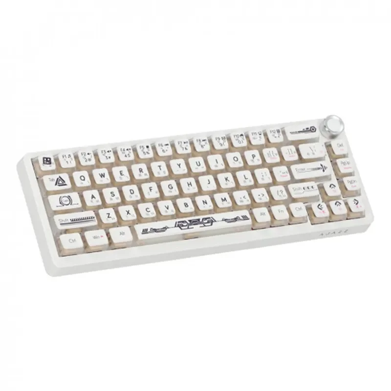 AJAZZ AK690 Mechanical Gaming Keyboard, Maillard MC Switch, RGB DIY, Wired, Semi-Transparent White - Image 7