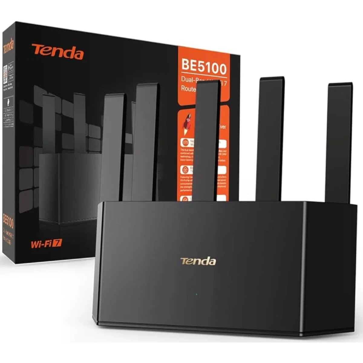 Tenda TE6L Pro BE5100 Dual-Band Wi-Fi 7 Router with 2.5G Port