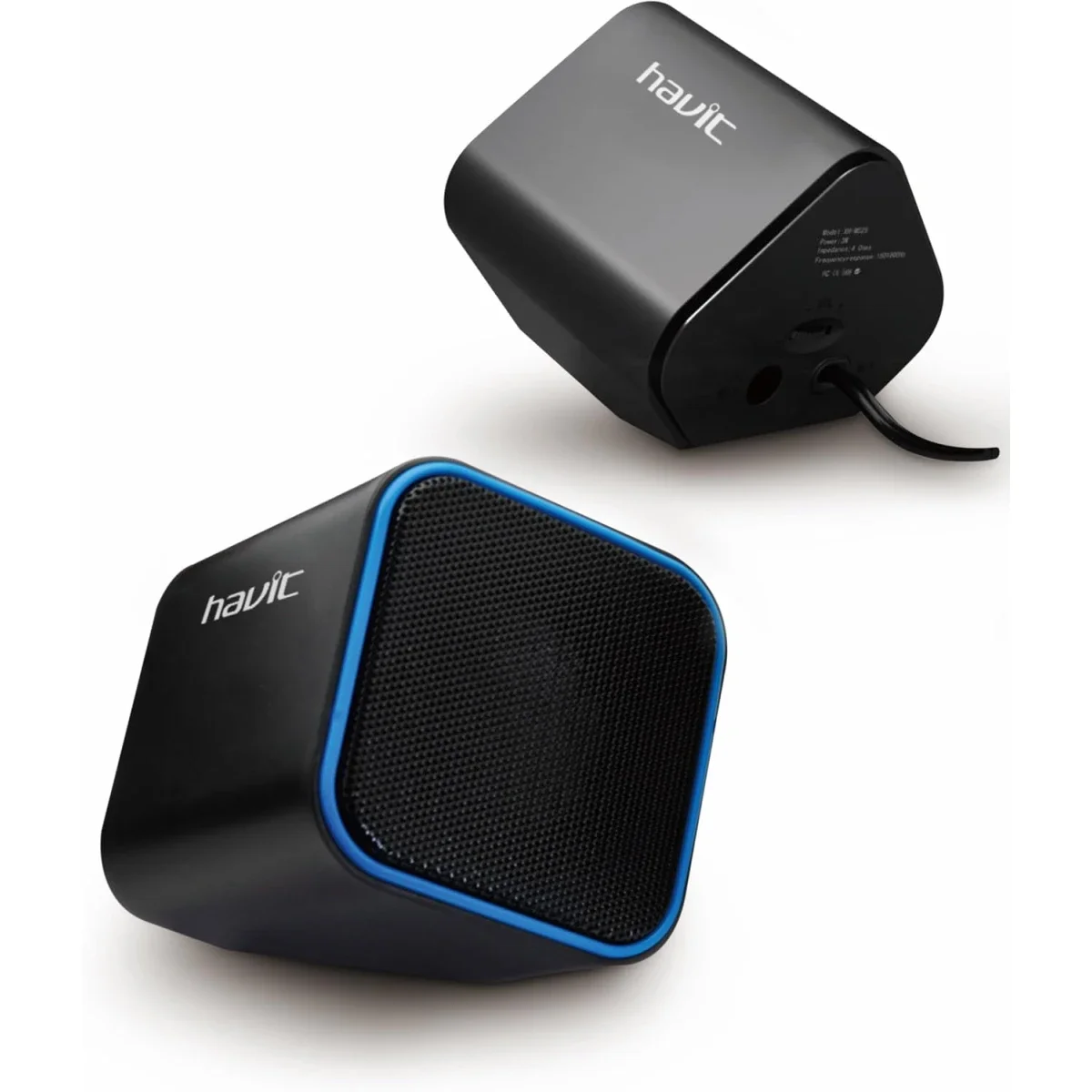 مكبرات صوت HAVIT HV-SK473 للكمبيوتر متعددة الوسائط 2.0 قناة USB أسود/أزرق - Thumbnail 2