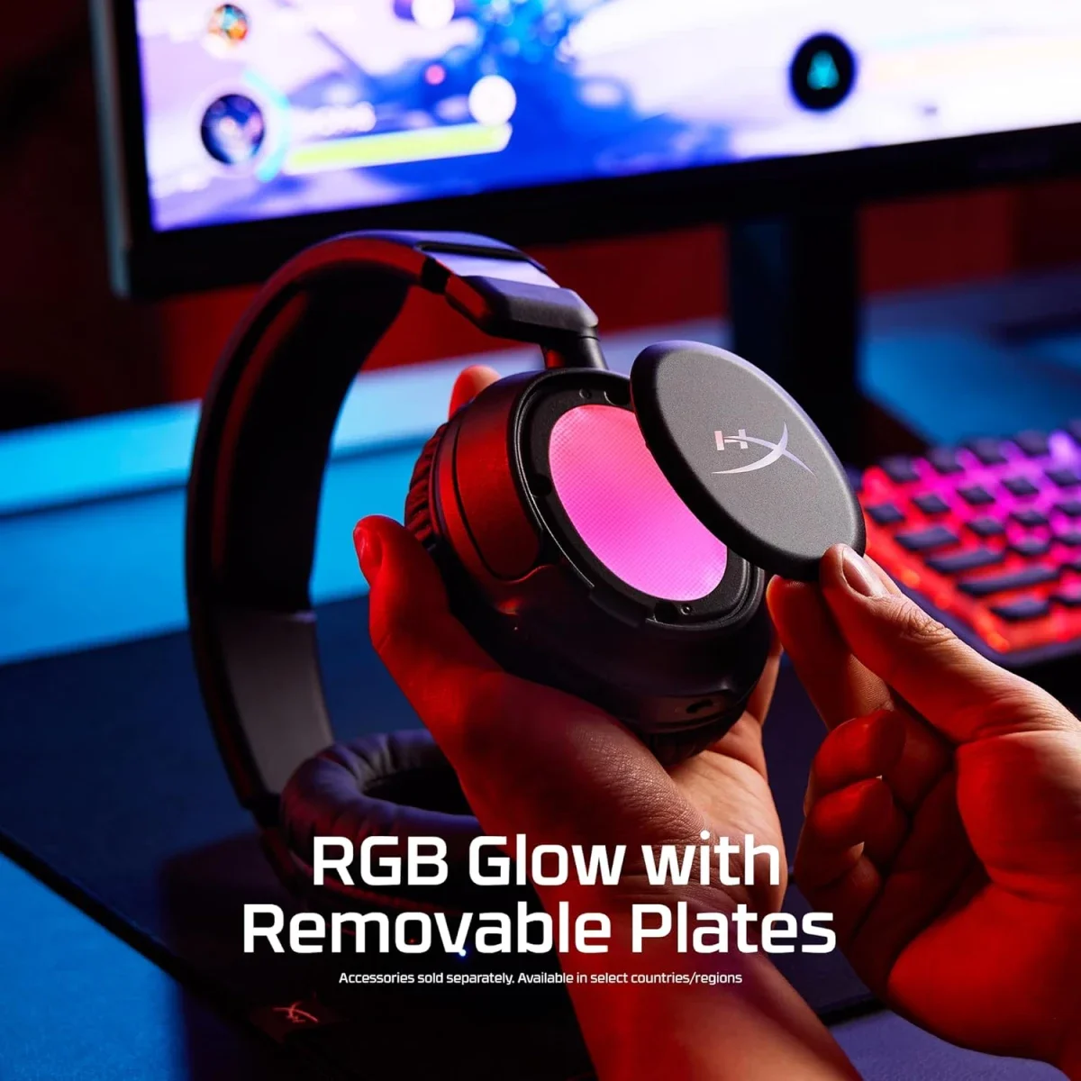 سماعة ألعاب لاسلكية HyperX Cloud Flight 2 بإضاءة RGB وبلوتوث وبطارية حتى 100 ساعة - أسود - Thumbnail 2