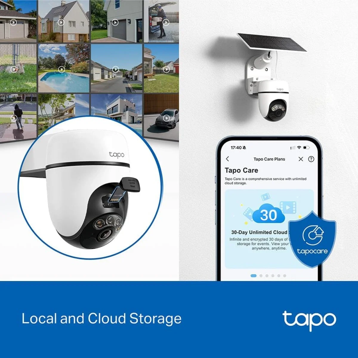 كاميرا مراقبة خارجية لاسلكية Wi‑Fi TP-LINK Tapo C610 Kit بدقة 2K 3MP مع لوح شمسي - Image 7