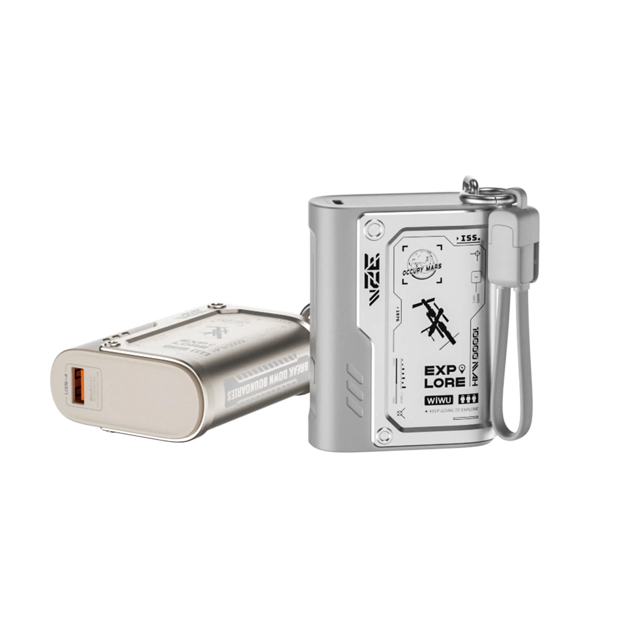باور بانك WIWU Wi-P026 Shield بسعة 10000mA وشحن سريع PD 35W - ذهبي تيتانيوم - Thumbnail 6