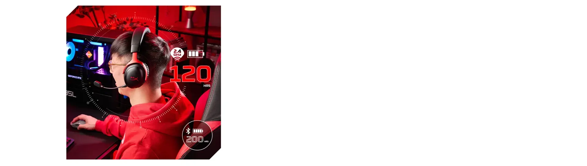 سماعة ألعاب Hyper X Cloud III S Wireless لاسلكية سوداء (A59YZAA) - Image 9
