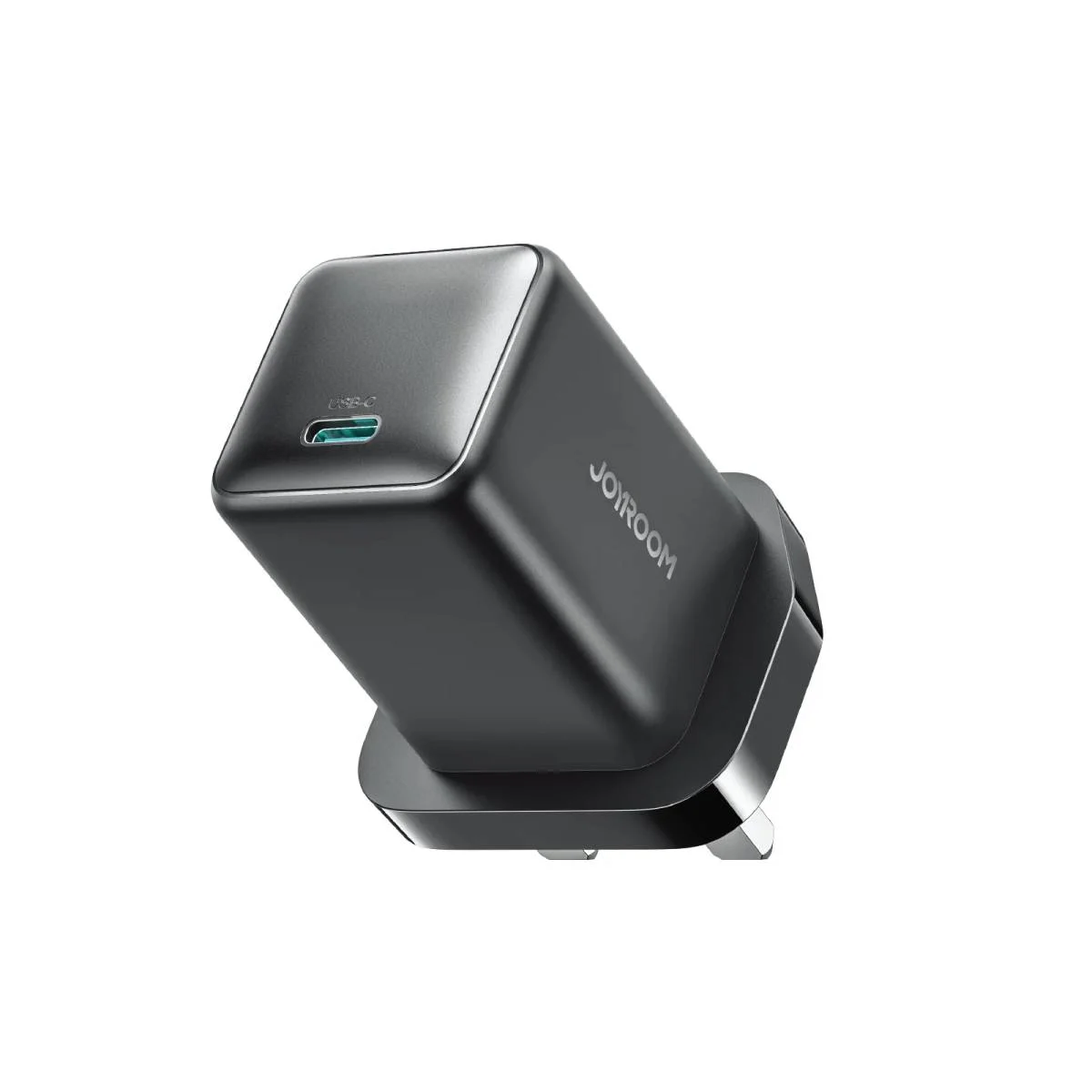 JOYROOM JR-TCG18 65W GaN USB-C Charger, EU/UK Plug - Black - Image 2