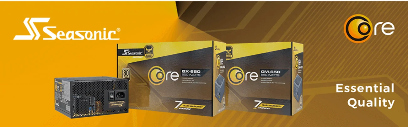 مزود طاقة Seasonic CORE GX-650 بقدرة 650 واط معياري بالكامل 80 Plus Gold - Thumbnail 10