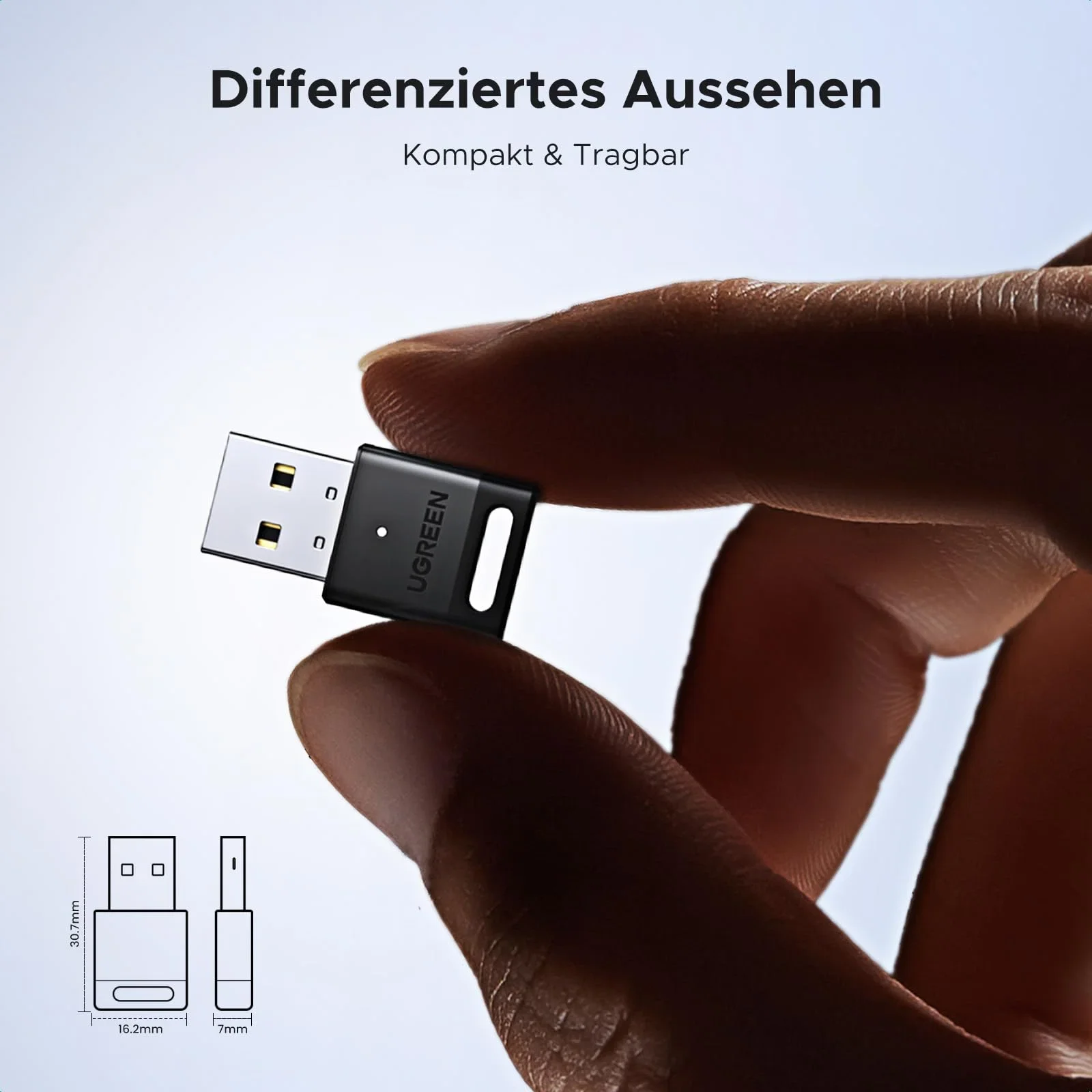 محول بلوتوث Ugreen 45134 USB للكمبيوتر بإصدار 5.4 - Thumbnail 4