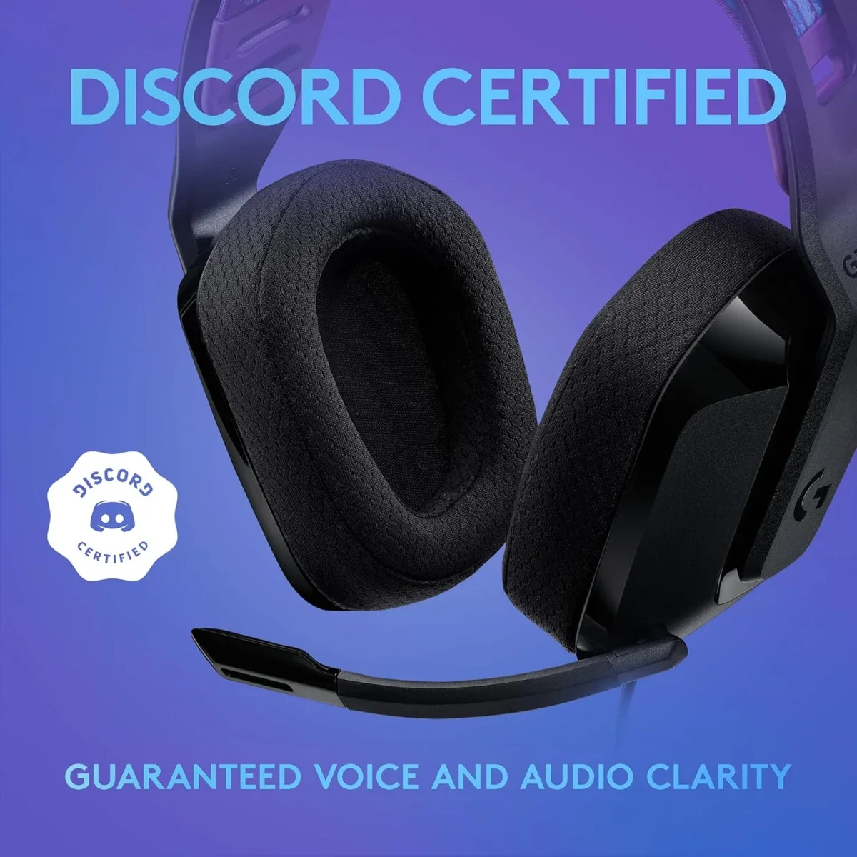 سماعة ألعاب Logitech G335 سلكية مع ميكروفون قابل للطي لكتم الصوت ومنفذ صوت 3.5 مم - أسود - Thumbnail 6