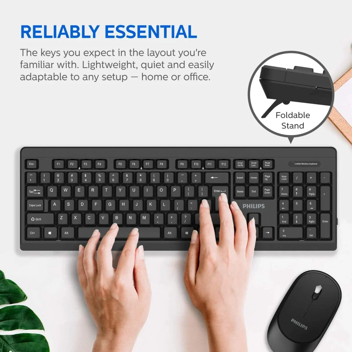 Philips MK324 Wireless Keyboard and Mouse Combo with Adjustable DPI - Image 4