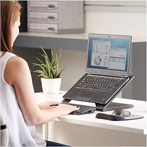 Fellowes 8038401 Designer Suites Laptop Riser, Black - Thumbnail 9
