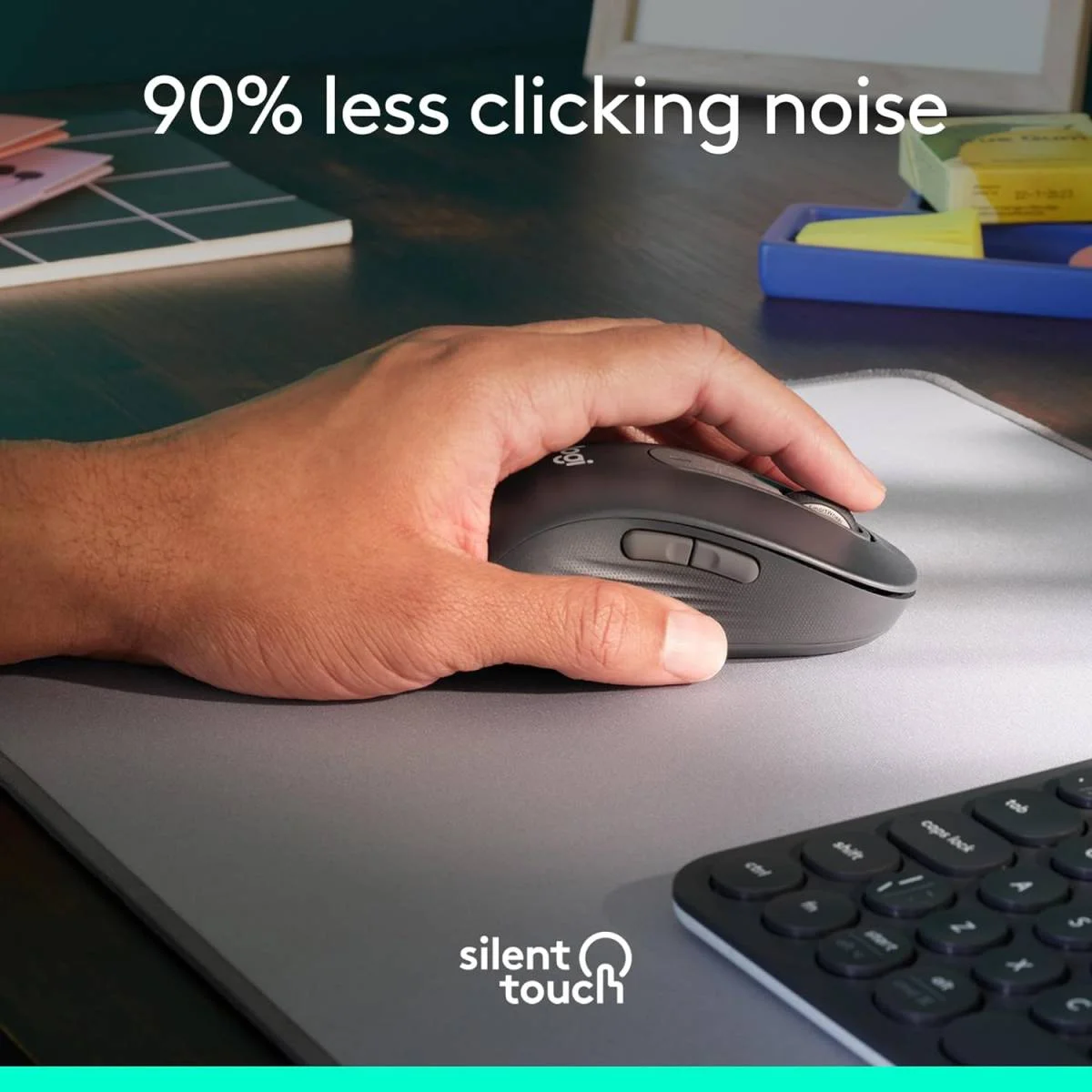 Logitech Signature M650 L Left-Handed Wireless Mouse, Large, Graphite, 2-Year Battery - Thumbnail 8
