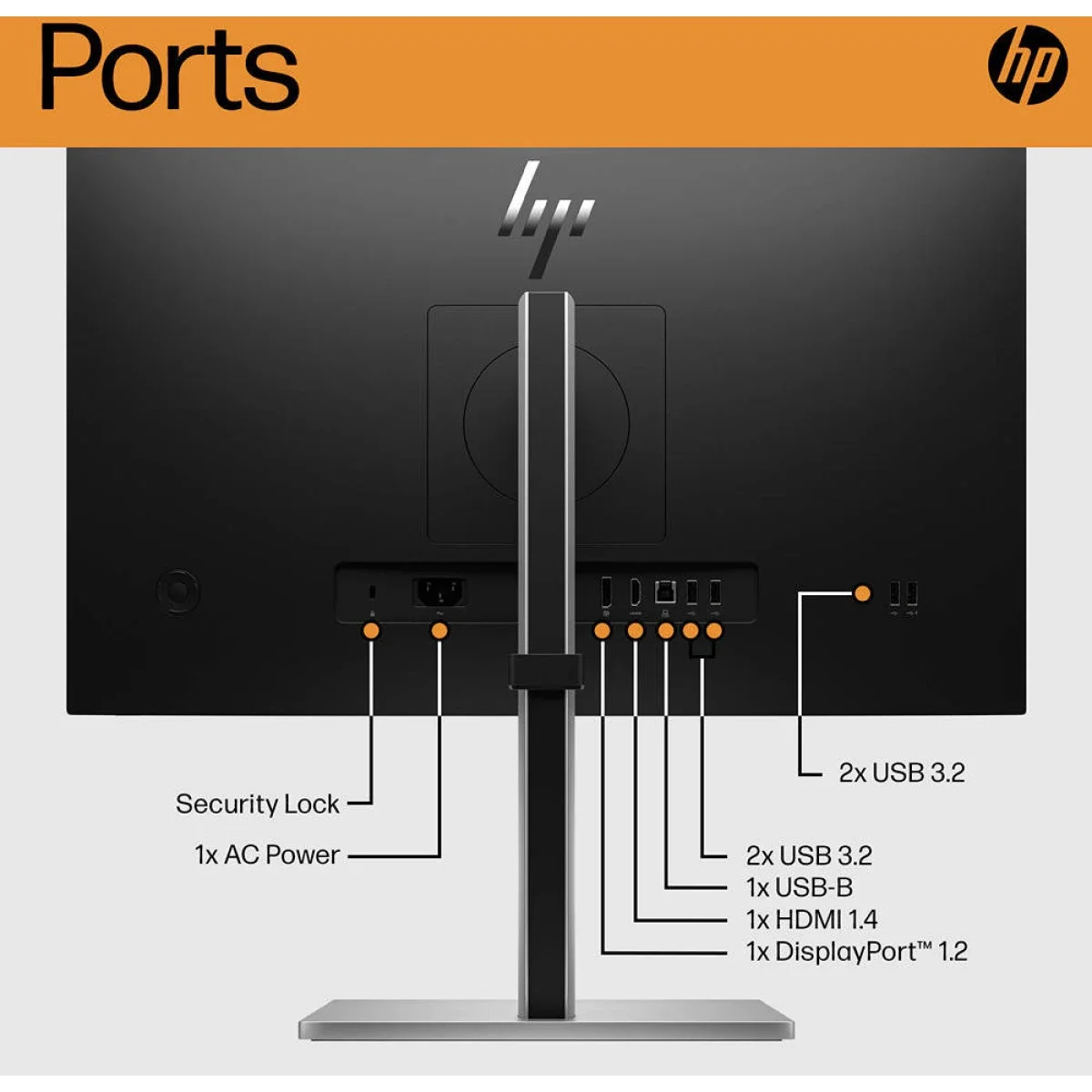شاشة HP E24 G5 احترافية 24 إنش IPS فل إتش دي، 75 هرتز، موزع USB - Image 9