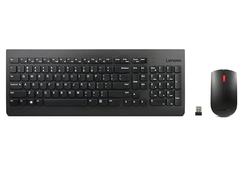 مجموعة لوحة مفاتيح وفأرة لاسلكية Lenovo 510 عربي/إنجليزي أسود - Image 4