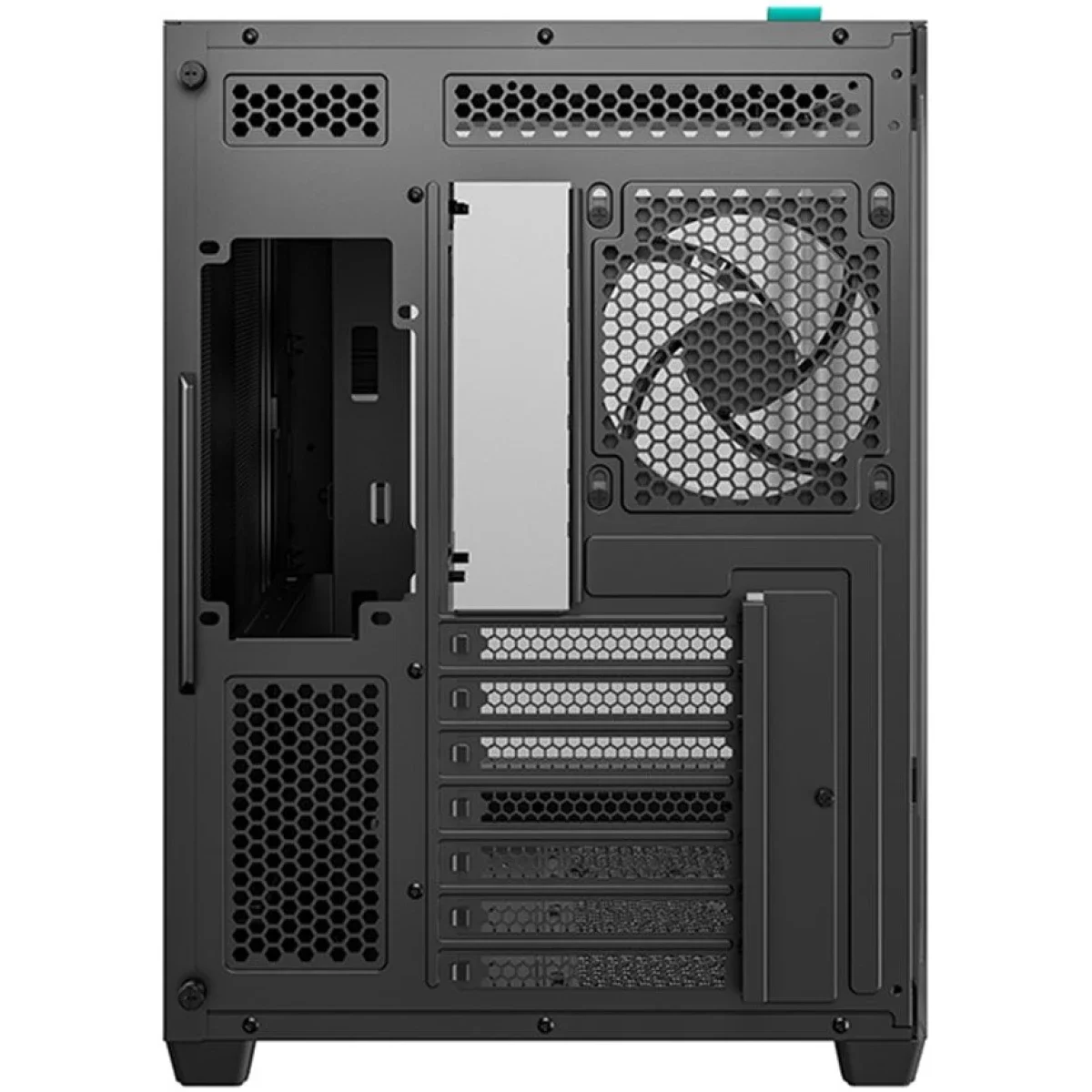 هيكل كمبيوتر DeepCool CG530U 4F بانورامي بزجاج منحني ATX ميد تاور مع 4 مراوح مثبتة مسبقًا - أسود - Image 3