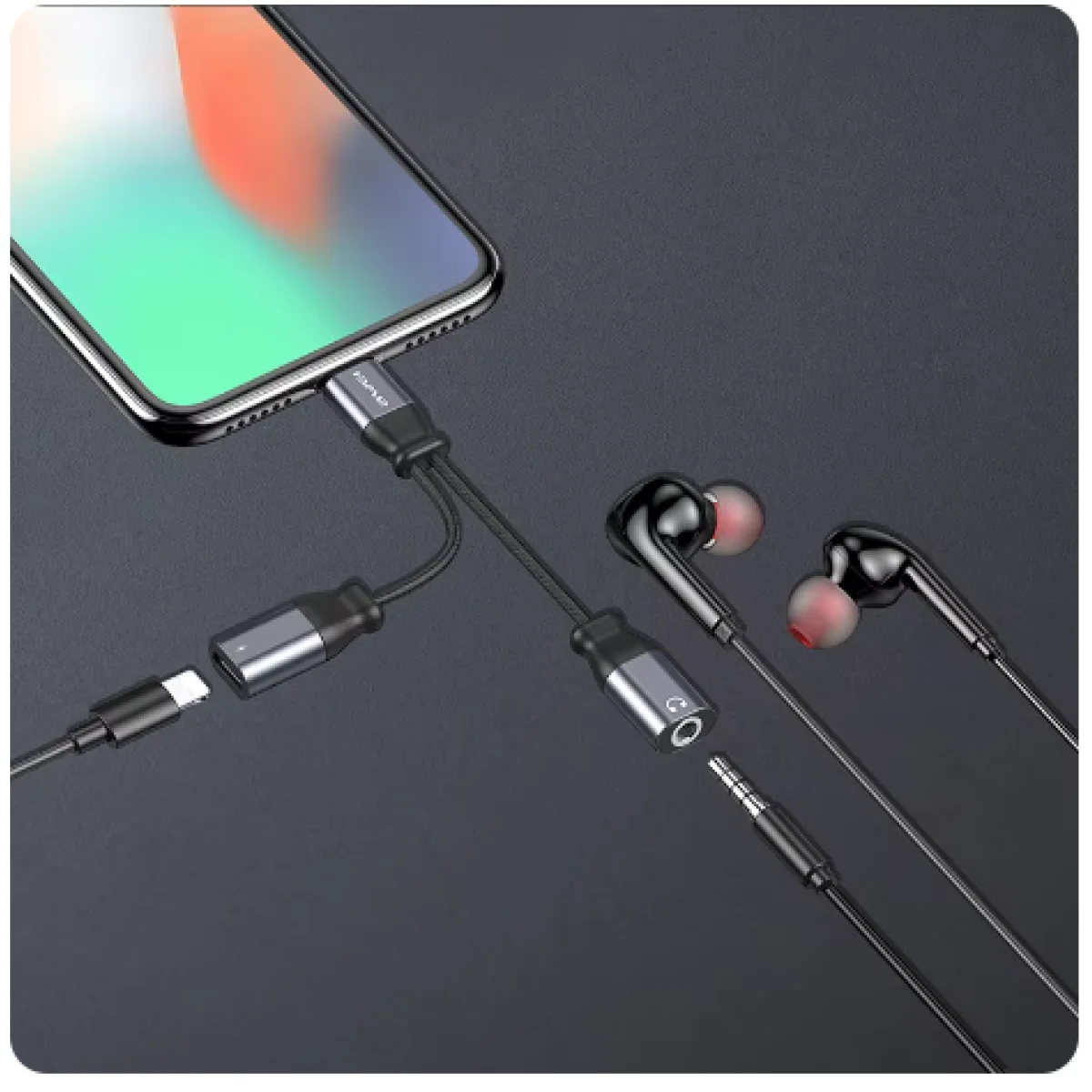محول سماعات Awei CL-73 من Lightning إلى AUX 3.5 مم للآيفون - Image 3