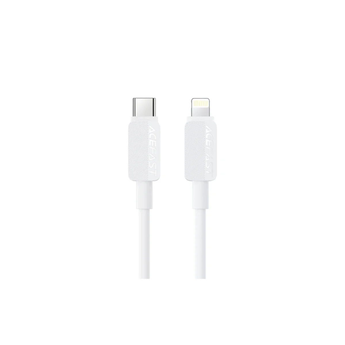 ACEFAST C26-01 USB-C to Lightning PVC Cable – White - Image 2