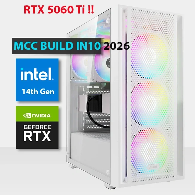 Intel Core i5-14400F Gaming PC Build with RTX 5060 Ti 8GB, 16GB RAM, 500GB NVMe SSD - Image 2