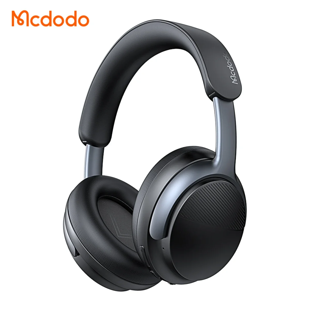 سماعات رأس Mcdodo HP-1420 لاسلكية بإلغاء الضوضاء النشط، تشغيل حتى 56 ساعة، أسود