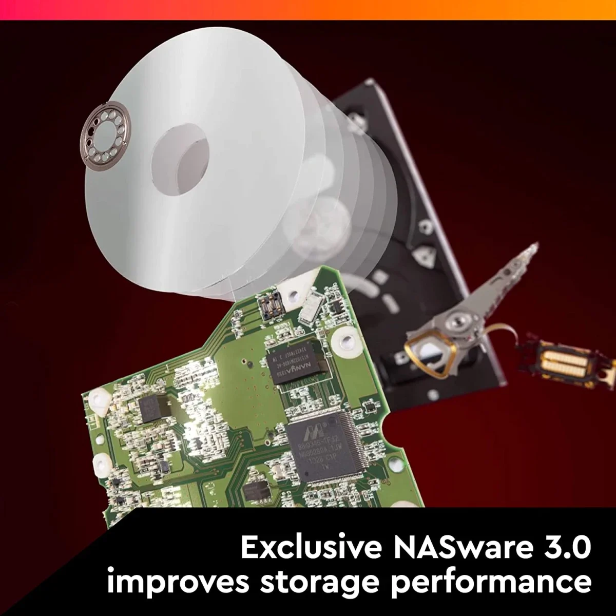 هارد HDD داخلي NAS Western Digital WD Red Plus سعة 6TB مقاس 3.5 إنش بسرعة 5400 RPM - Thumbnail 2
