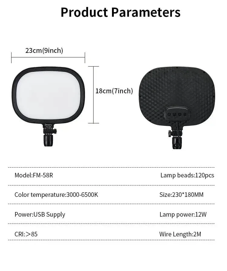 Jmary FM-58R 9-inch Panel LED Light - Image 7