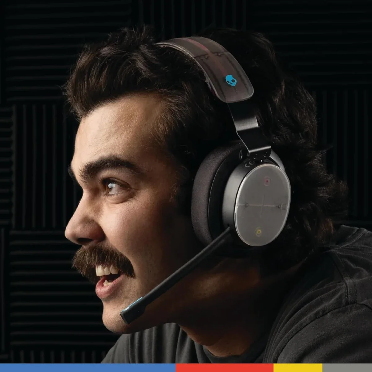 سماعة ألعاب Skullcandy PLYR لاسلكية متعددة المنصات مع ميكروفون AI وبطارية 24 ساعة - أسود - Thumbnail 5