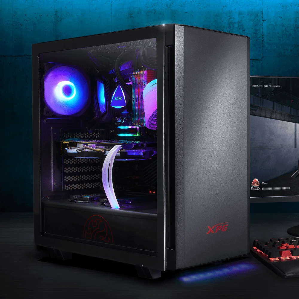 هيكل كمبيوتر ألعاب XPG INVADER ميد تاور أبيض - Image 7