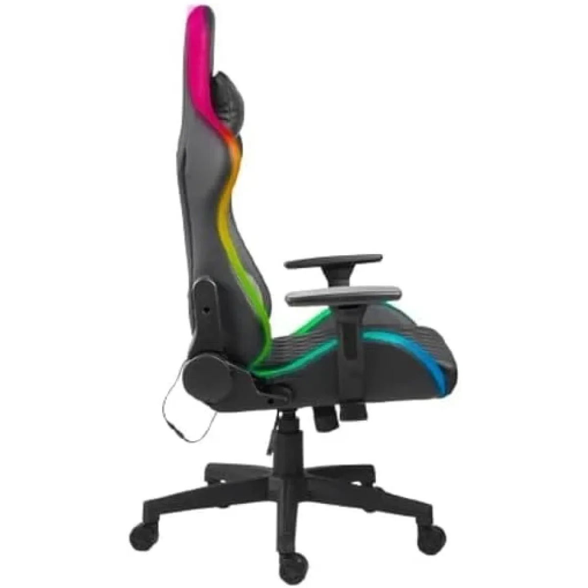 كرسي ألعاب مريح XTRIKE ME GC-907 بإضاءة RGB ومسند ذراع 3D وظهر قابل للإمالة 135° أسود - Image 4