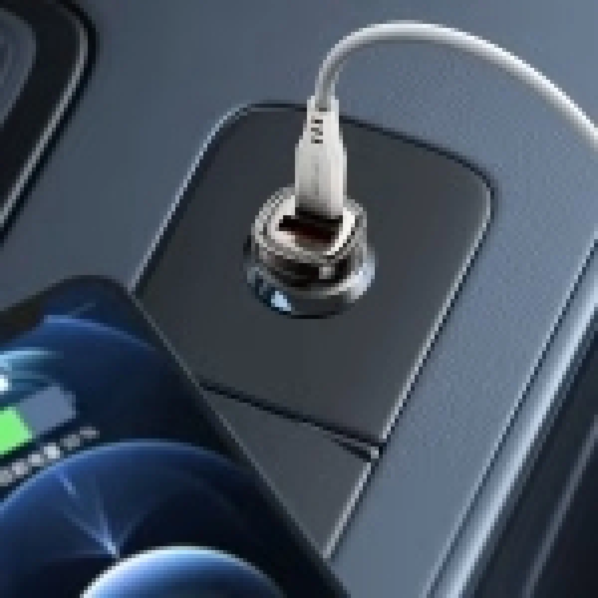 شاحن سيارة ACEFAST B20 سريع 45 واط بمنفذي USB-C وUSB-A - رمادي معدني - Thumbnail 5