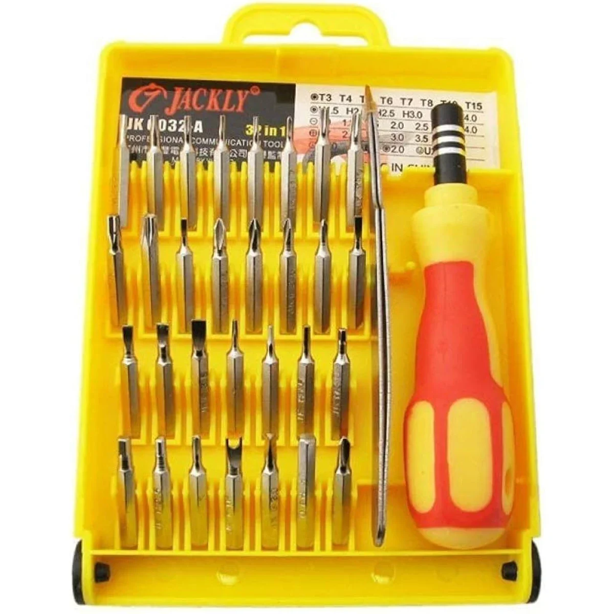 طقم مفك براغي احترافي JAKEMY JK-6032-A 32 في 1