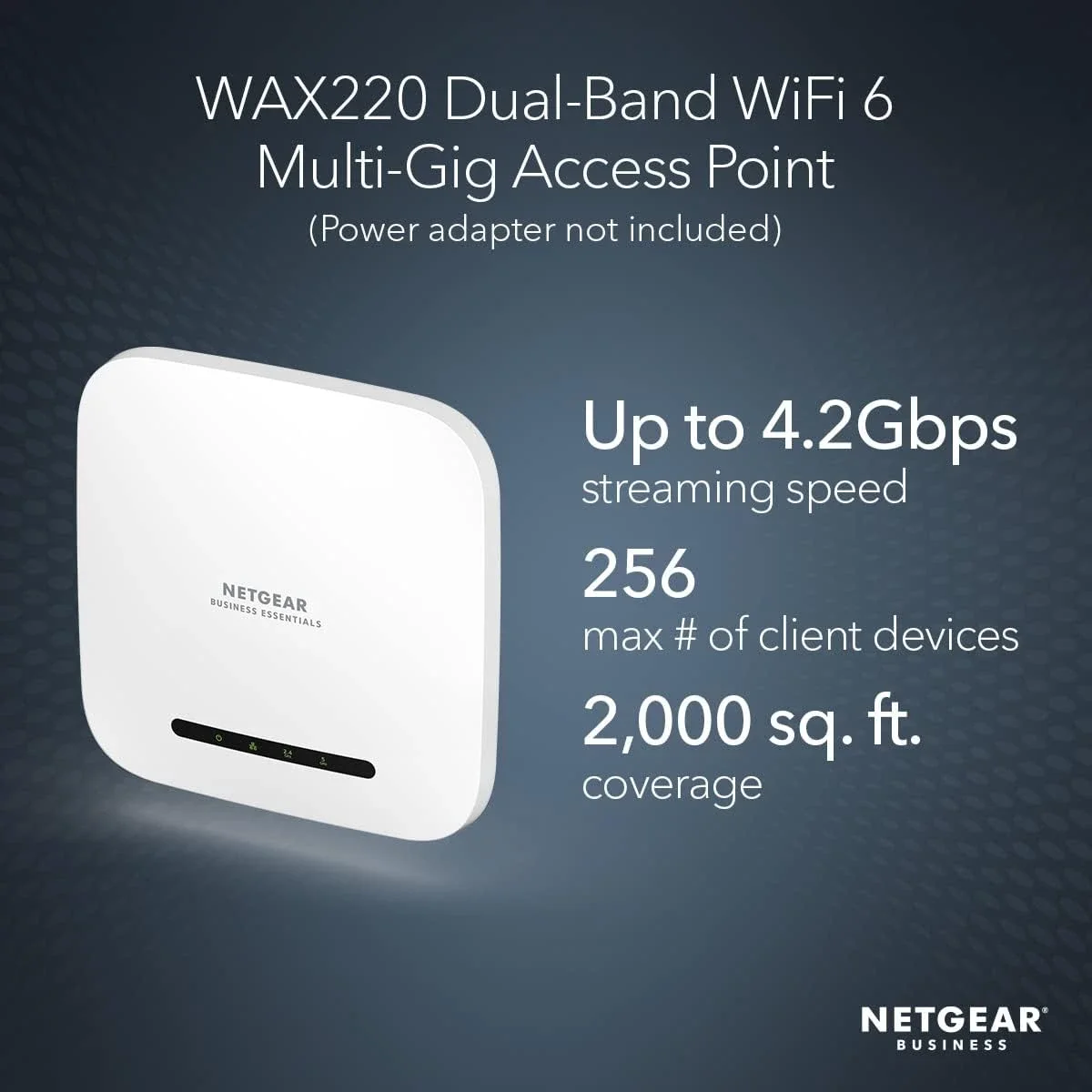 نقطة وصول لاسلكية NETGEAR WAX220 Wi‑Fi 6 مزدوجة النطاق AX4200 - Image 2