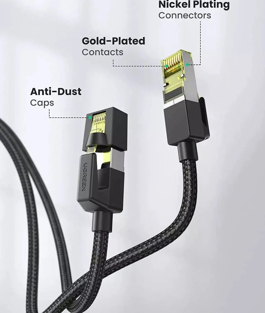 Ugreen 30791 Cat 7 Ethernet Cable with Braided Modular Plugs 10M - Image 3