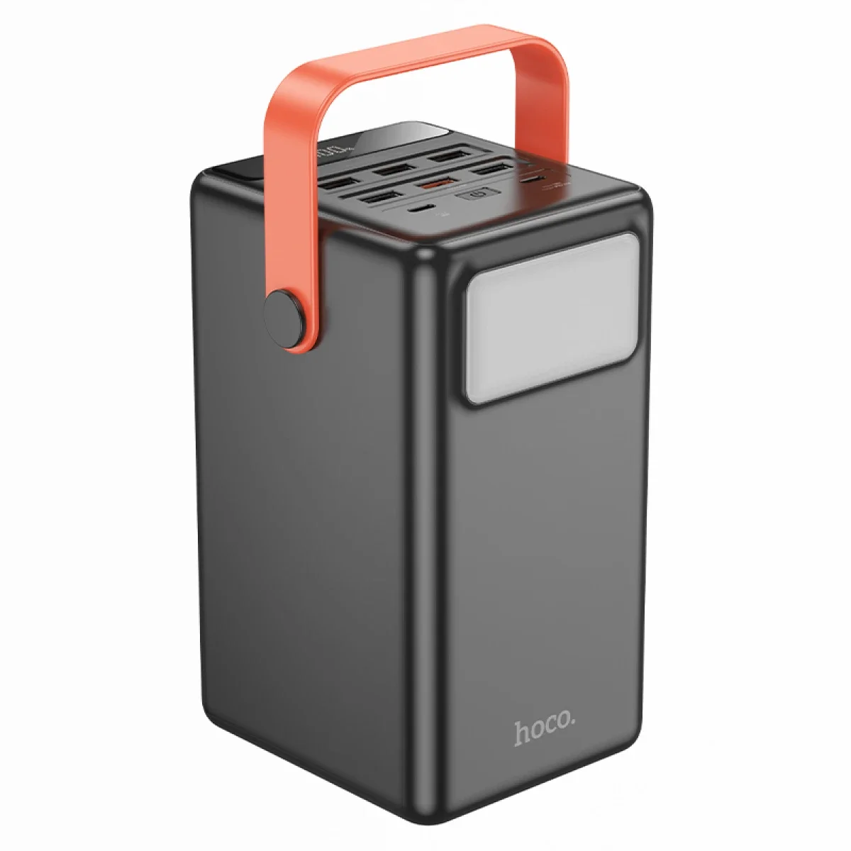 HOCO J142 Surpass 100000mAh Power Bank, 22.5W Fast Charging, 7 Output Ports, Black - Thumbnail 4