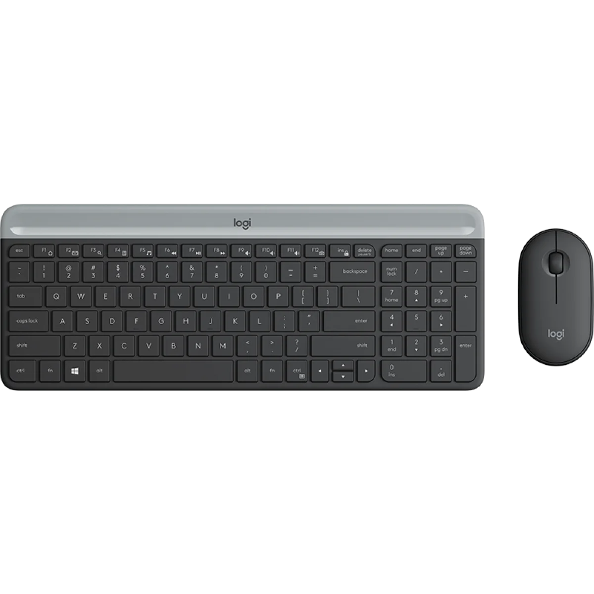 كيبورد وماوس Logitech MK470 Slim لاسلكي 2.4GHz بتصميم مدمج جرافيت - Image 2