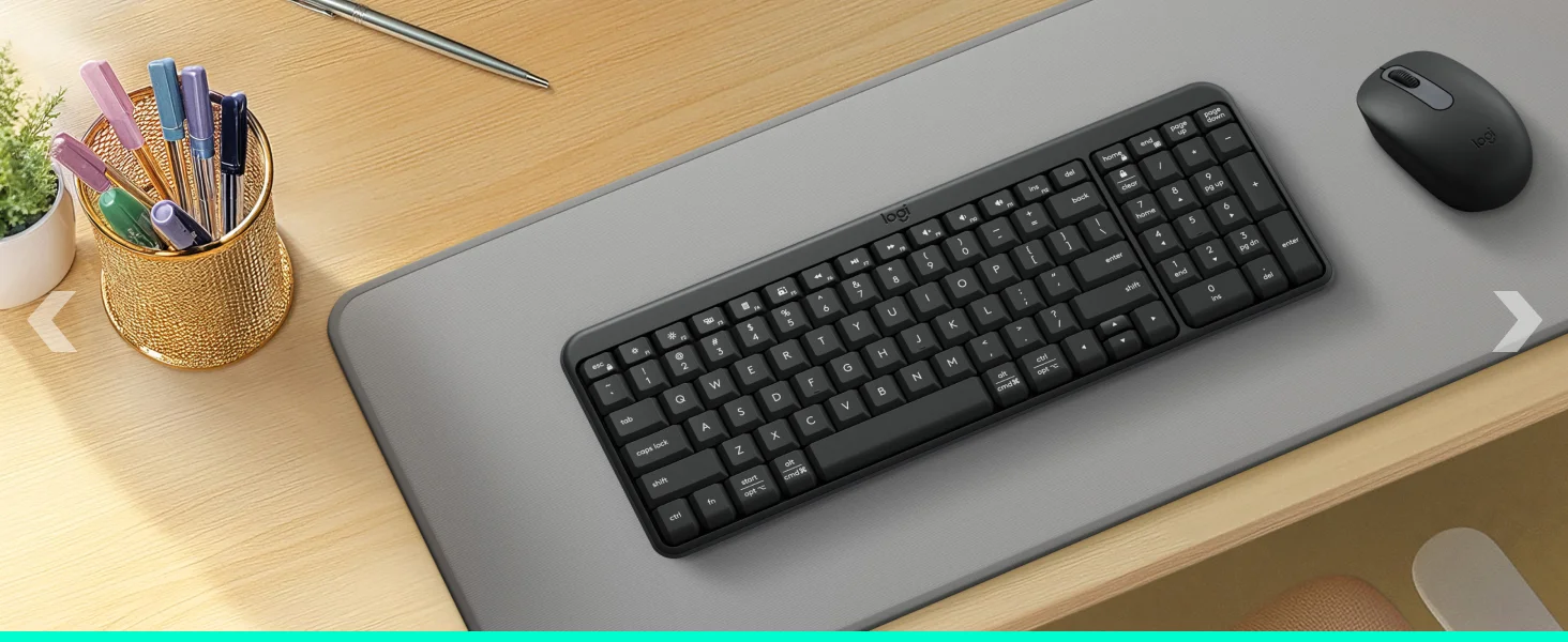 لوحة مفاتيح Logitech K250 بلوتوث مدمجة مع لوحة أرقام، تخطيط عربي/إنجليزي - جرافيت - Thumbnail 16