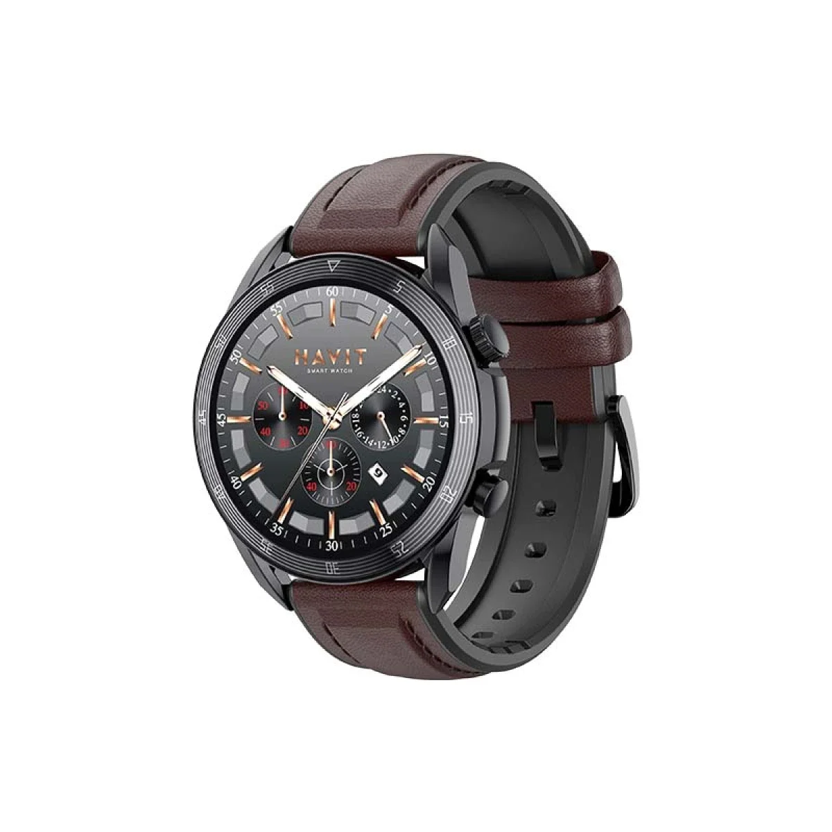 HAVIT M9030 PRO Smart Watch with 1.43-Inch AMOLED Display, Bluetooth Calling - Brown - Thumbnail 2