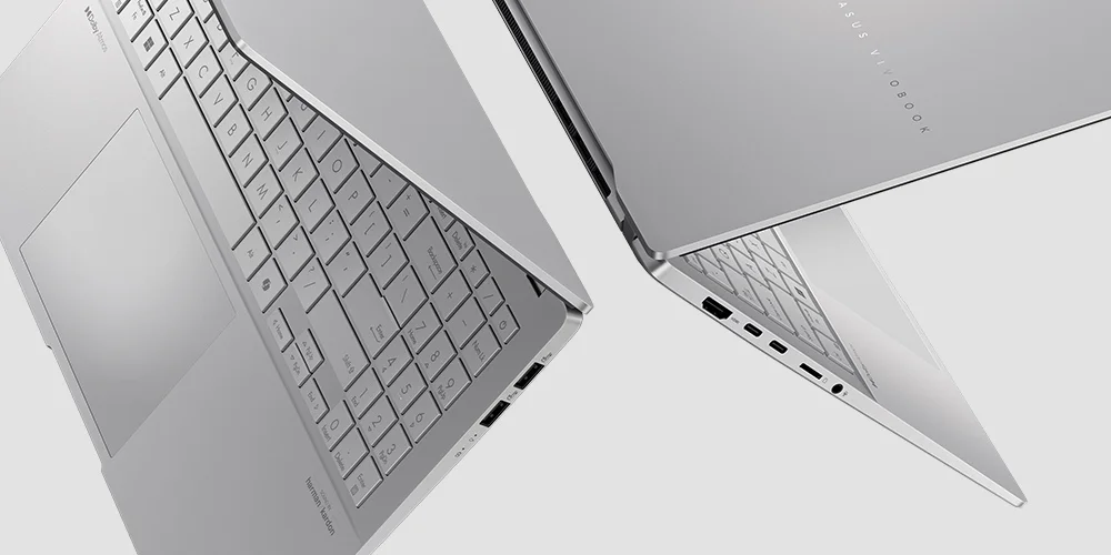 لابتوب Asus Vivobook S 15 S5507QA مقاس 15.6 إنش 3K OLED 120Hz بمعالج Snapdragon X Elite وذاكرة 32GB وسعة 1TB SSD - Cool Silver - Image 20