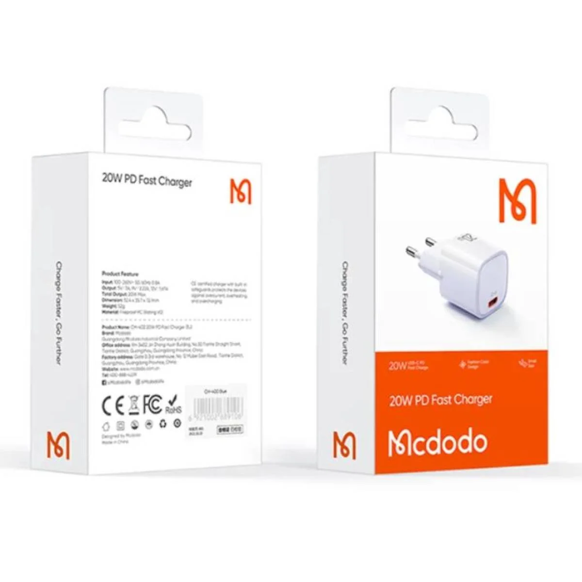 Mcdodo CH-402 20W PD USB-C Fast Wall Charger - Thumbnail 7