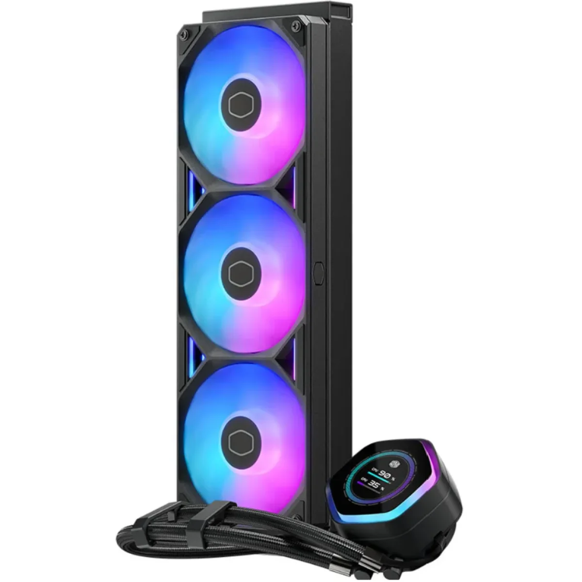 Cooler Master MasterLiquid ATMOS II 360 LCD Black ARGB AIO CPU Liquid Cooler - Thumbnail 3
