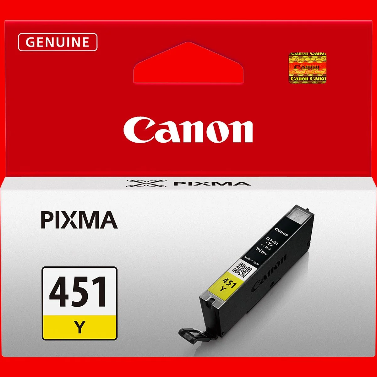 خرطوشة حبر Canon CLI-451Y أصلية صفراء حتى 330 صفحة A4 - Image 3