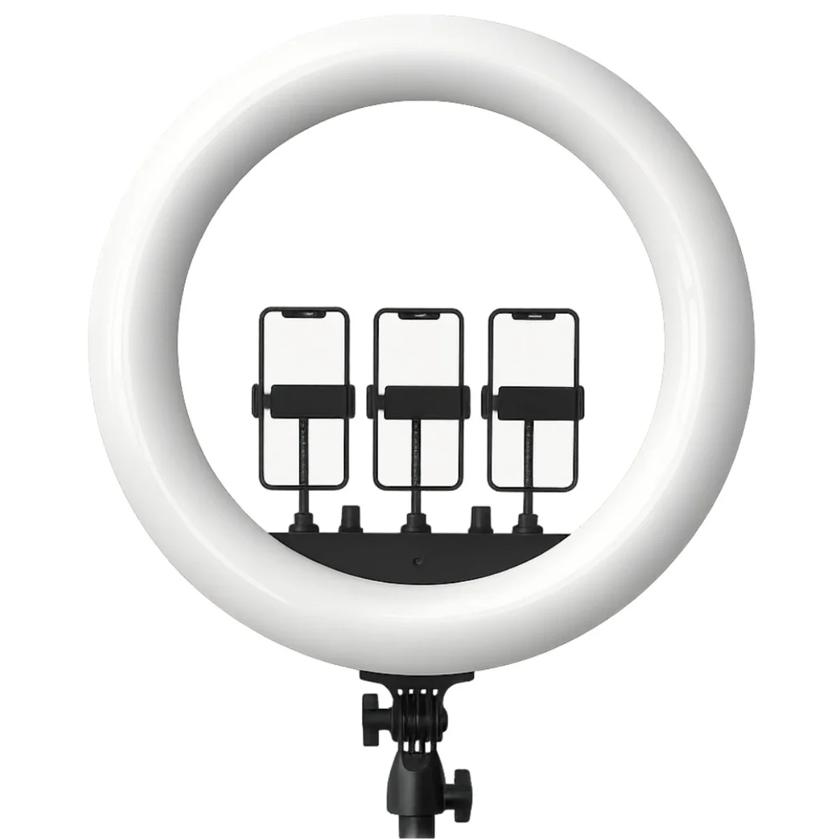 RTAKO AR-GTB01-18S 18-Inch LED Ring Light with 3 Phone Holders and Remote