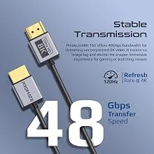 كيبل HDMI 2.1 Promate PrimeLink8K-150 نحيف 1.5 متر بسرعة 48Gbps ودقة 8K@60Hz - Image 11