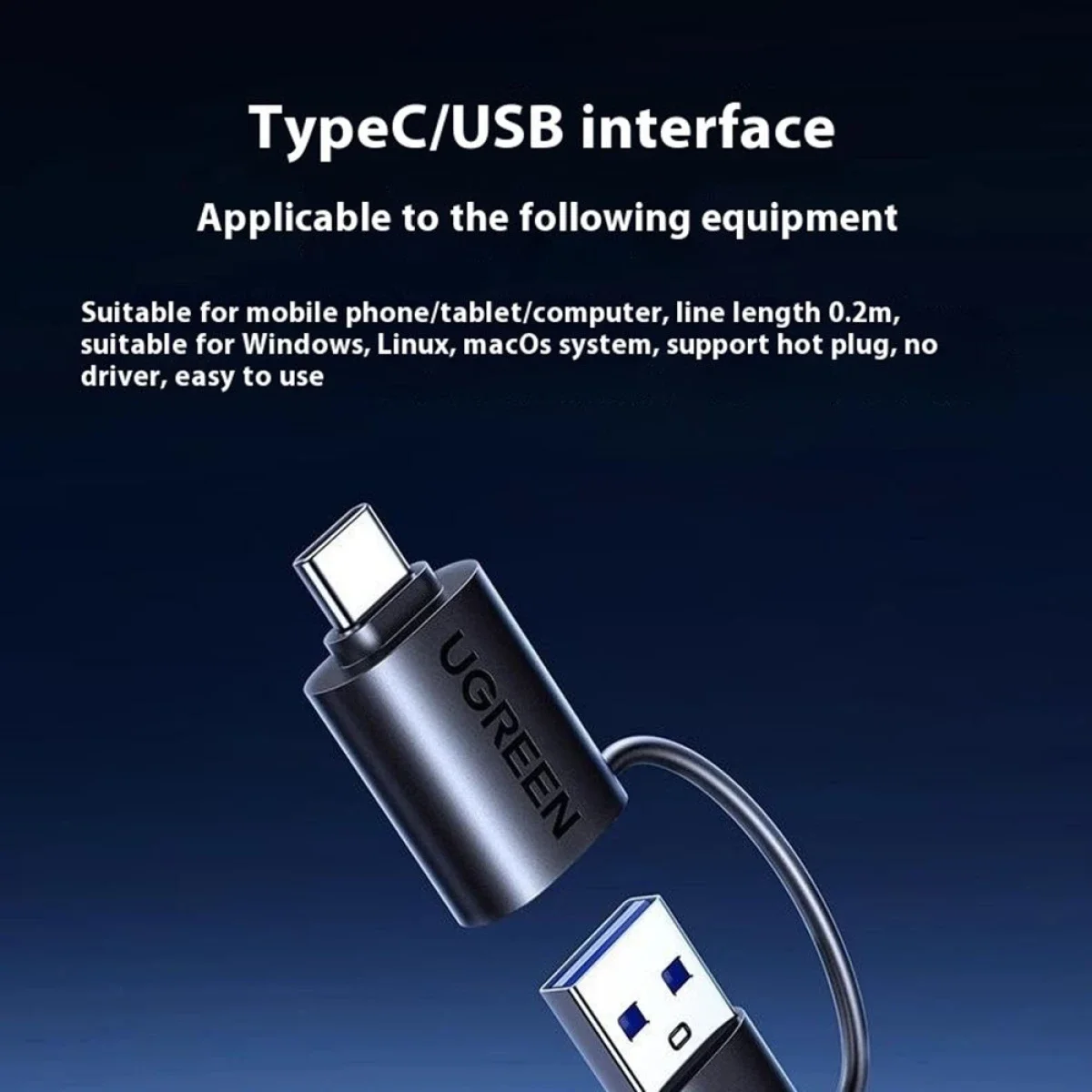 Ugreen 45178 2-in-1 USB-A & USB-C SD, microSD/TF and NM Card Reader - Image 5