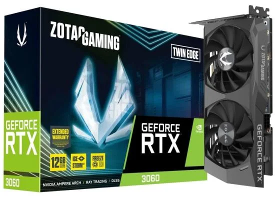 ZOTAC GeForce RTX 3060 Twin Edge 12GB GDDR6 Graphics Card